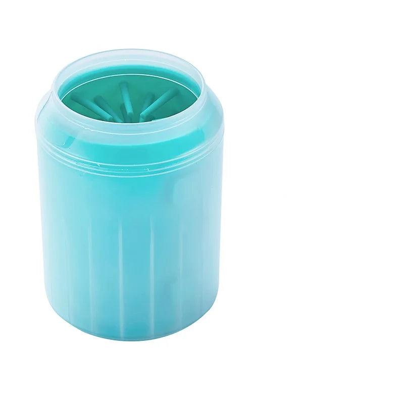 Portable Pet Paw Cleaner Cup with soft silicone bristles